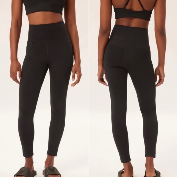 Girlfriend Collective Black Compressive High-Rise Legging, Small - Picture 2 of 6